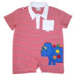 dinosaur boys romper